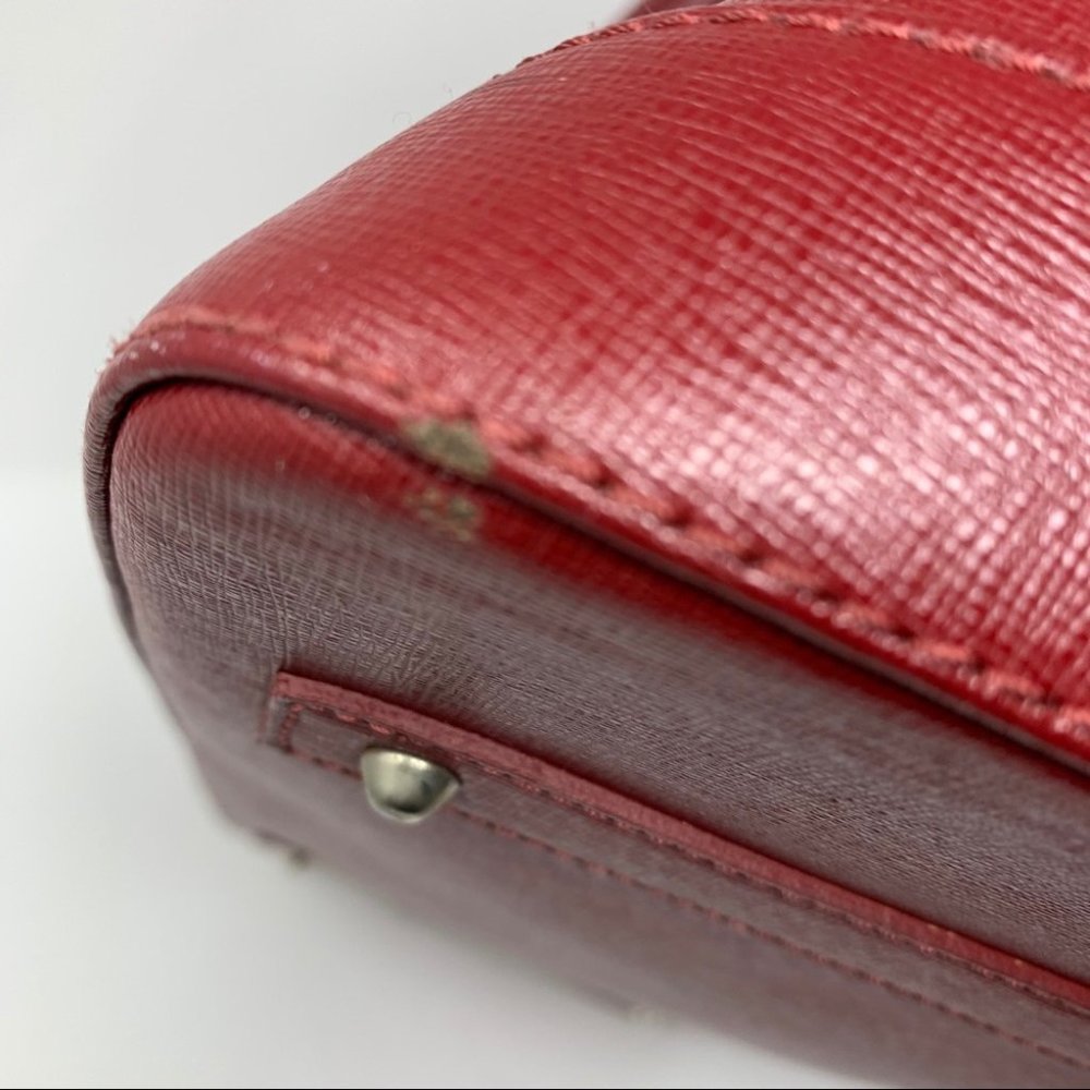 Pulicati Genuine Leather Italy Red Handbag - Picture 9 of 14